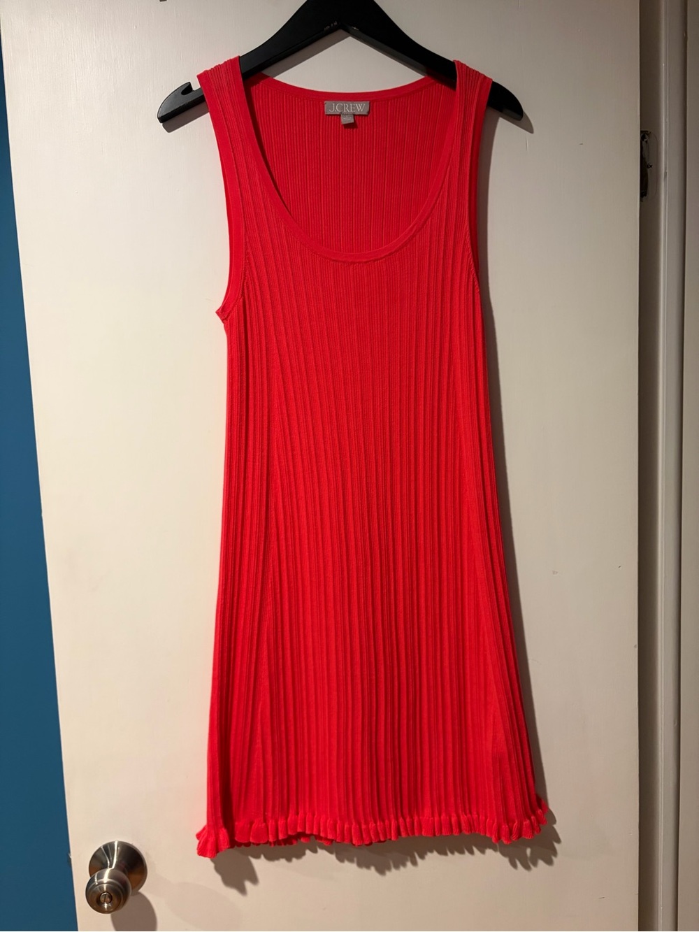 J. Crew ruffle-trim dress